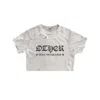 Other Uk Women's Cropped Owfo Thrasher T-shirt In White