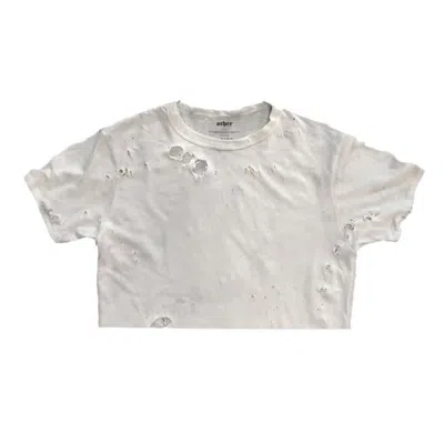 Other Uk Women's Cropped Thrasher T-shirt In White