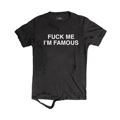 Other Uk Women's Fuck Me I'm Famous Thrasher T-shirt In Black