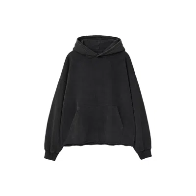 Other Uk Women's Raw Edge Oversized Hoodie - Vintage Black