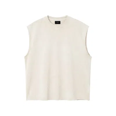 Other Uk Women's Raw Edge Oversized Sweatshirt - Vintage White