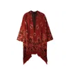 Other Uk Women's Red Western Poncho In Red