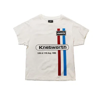 Other Uk Women's White Oasis  Knebworth  Vintage Band T-shirt  Blonde