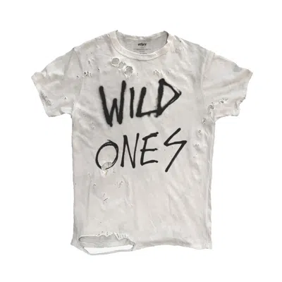 Other Uk Women's Wild Ones Graffiti Thrasher T-shirt In White