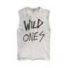 Other Uk Women's Wild Ones Graffiti Thrasher Tank In White