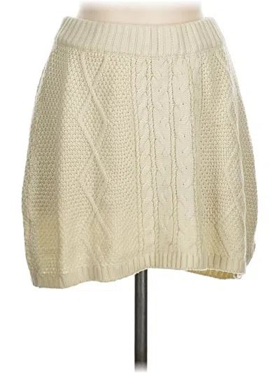 Pre-owned Others Follow Casual Skirt In Ivory