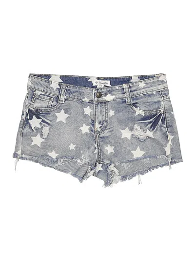 Pre-owned Others Follow Denim Shorts In Silver