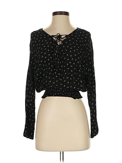 Pre-owned Others Follow Long Sleeve Blouse In Black