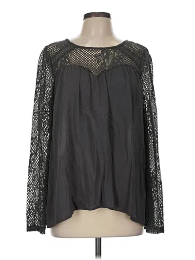 Pre-owned Others Follow Long Sleeve Blouse In Black