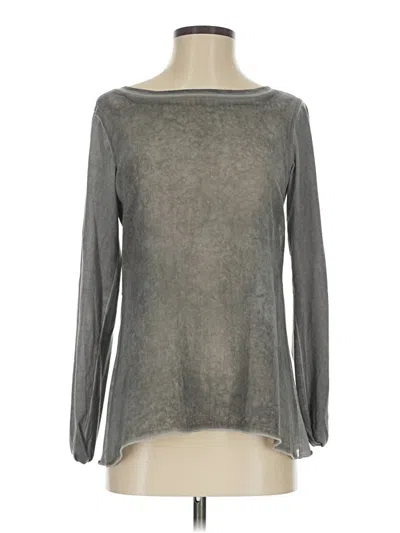 Pre-owned Others Follow Long Sleeve Top Gray Boatneck Tops