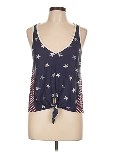 Pre-owned Others Follow Tank Top Blue Halter Neckline Tops