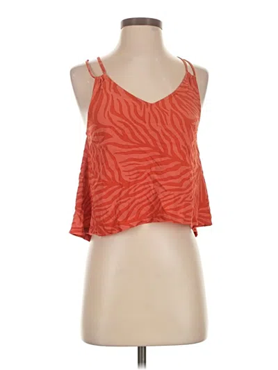 Pre-owned Others Follow Tank Top Orange Halter Neckline Tops