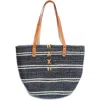 Other’s Trade For Hope Other's Trade For Hope Others Sisal Bag Lg Blue White Striped