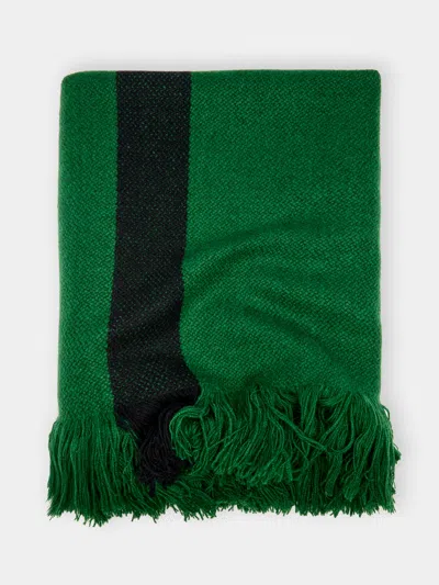 Otherways Handwoven Yak Blanket  Abask Luxury Gift In Green