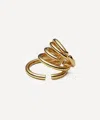 Otiumberg 14ct Gold Plated Vermeil Silver Chaos Ear Cuff