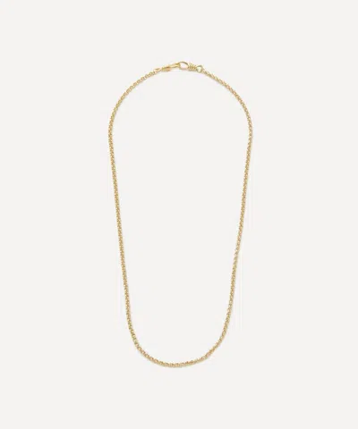 Otiumberg 14ct Gold-plated Vermeil Silver Long Locked Necklace