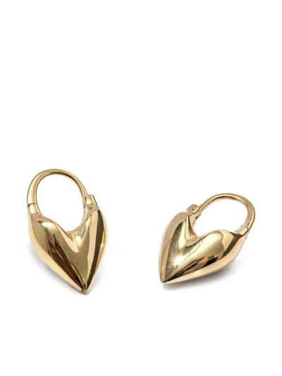 Otiumberg 14k Gold Vermeil Roscida Heart Earrings