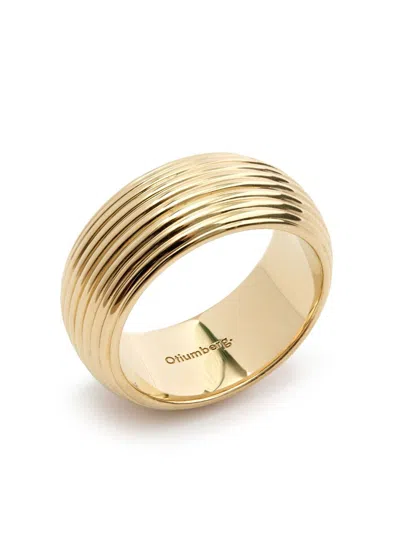 Otiumberg 14k Yellow Gold Vermeil Textured Ring