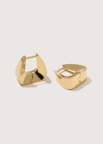 Otiumberg 14kt Gold Delta Hoops