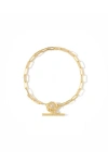 Otiumberg 14kt Gold Love Link Bracelet
