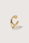 Otiumberg 14kt Gold Vermeil Loom Ear Cuff In Gold