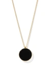 Otiumberg 14kt Gold Vermeil Onyx Sphere Pendant