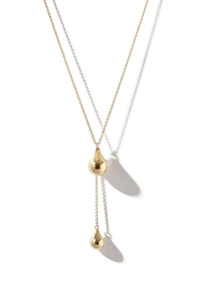 Otiumberg 14kt Gold Vermeil Stilla Lariat Necklace