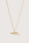 Otiumberg 14kt Gold Vermeil  Vestige Toggle Necklace In Gold