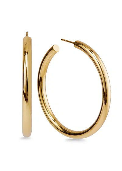 Otiumberg Chunky Large 14kt Gold Vermeil Hoop Earrings