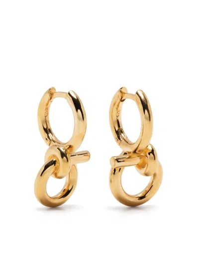 Otiumberg Tied Twist Hoop Earring In Gold