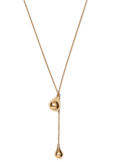 Otiumberg Lariat Pebble 14kt Gold Vermeil Necklace