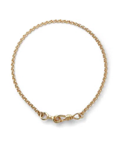 Otiumberg Locked Chain Anklet In Gold