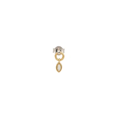 Otiumberg Marquise-embellished 9kt Gold Drop Earring