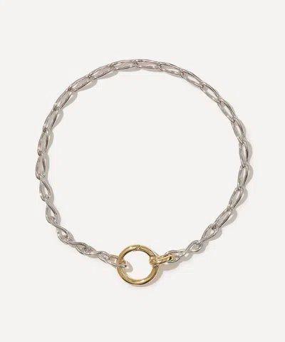 Otiumberg Mixed Metal Eternal Link Up Chain Bracelet