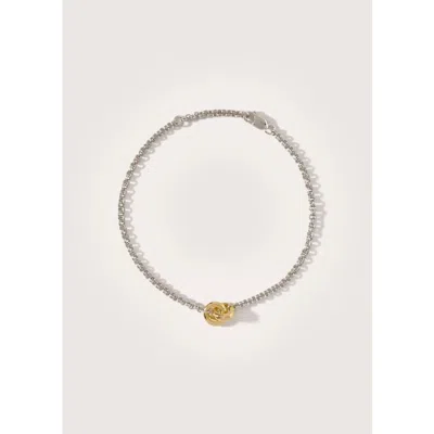Otiumberg Mixed Metal Link Up Bracelet In White