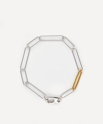 Otiumberg Mixed Metal Paperclip Link Chain Bracelet