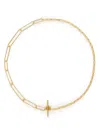 Otiumberg Paperclip And Link Chain Necklace In Gold