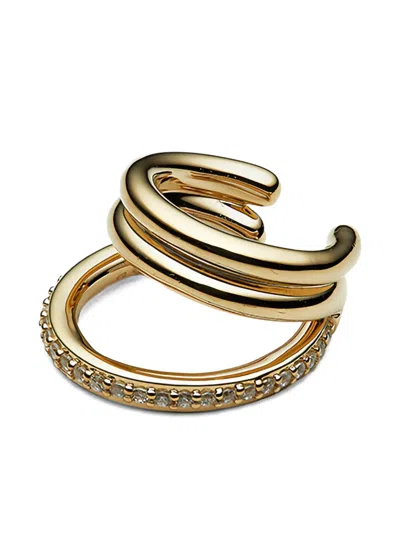Otiumberg Pavé Concero Ear Cuff In Gold