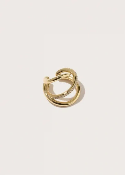 Otiumberg Pave Spiralis Ear Cuff In Gold