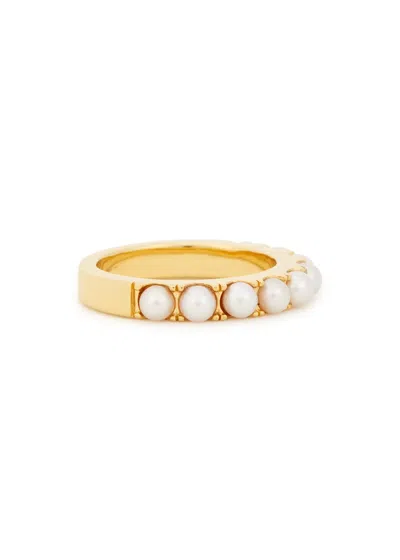 Otiumberg Pearl-embellished Gold Vermeil Eternity Ring