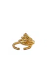 Otiumberg 14ct Gold Plated Vermeil Silver Chaos Ear Cuff In Gold
