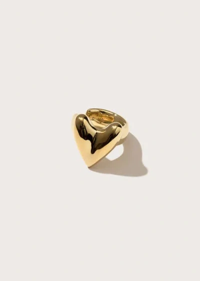 Otiumberg Roscida Heart Ear Cuff In Gold
