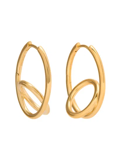 Otiumberg Spiralis 14kt Gold Vermeil Hoop Earrings