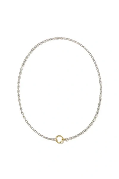 Otiumberg Sterling Silver And 14kt Gold Vermeil Eternal Link Up Necklace