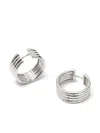 Otiumberg Stratis Hoop Earrings In Silver