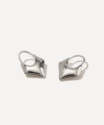 Otiumberg Sterling Silver Small Kite Hoop Earrings