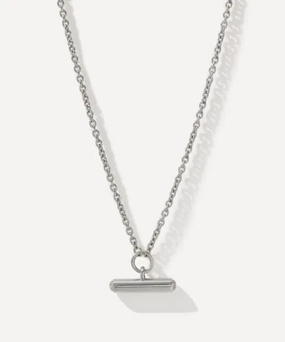 Otiumberg Sterling Silver Vestige Moonstone Toggle Pendant Necklace