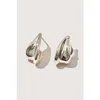 Otiumberg Sterling Silver Wave Earrings In Gold