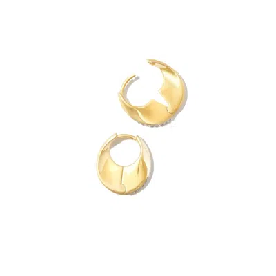 Otiumberg Yellow Gold Vermeil Siren Topaz Hoop Earrings