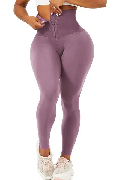 Otos Active Waist Trainer Leggings In Mauve In Multi